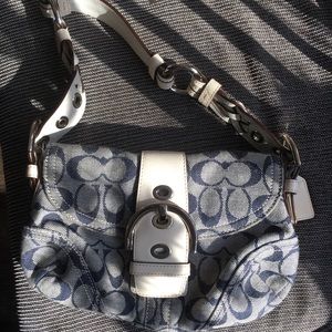 Blue Coach bag never use